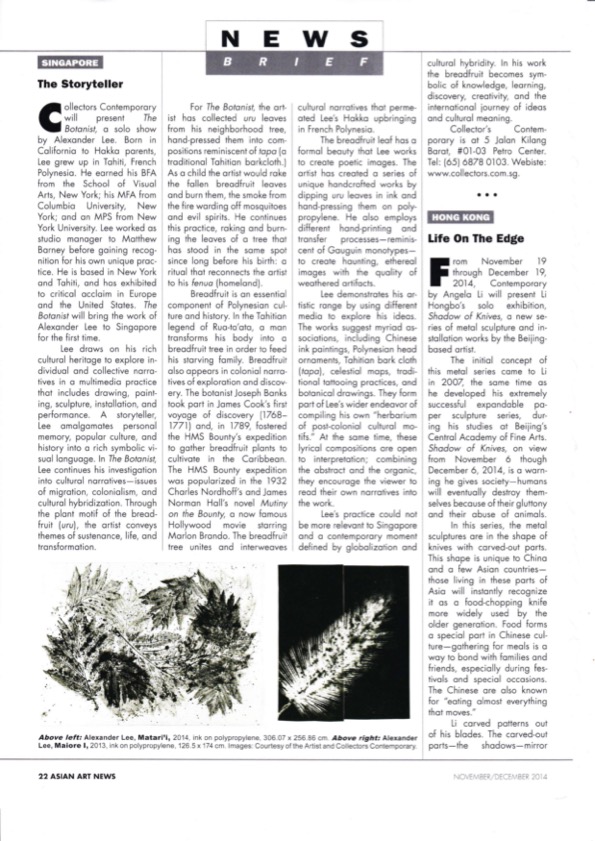 Asian Art News Vol 24 No 6, 2014.11 
